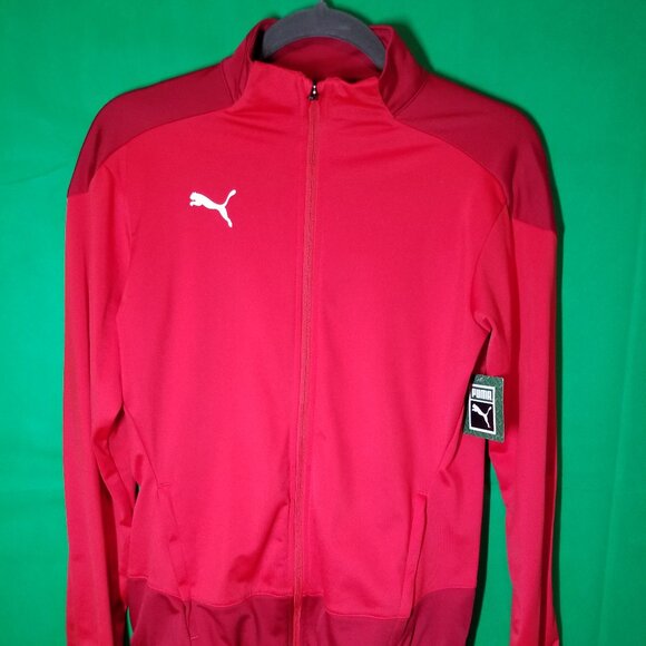 Puma DryCell FullZip Track Jacket Women's Red Casual Athletic Outerwear 2019 NWT - Picture 1 of 11